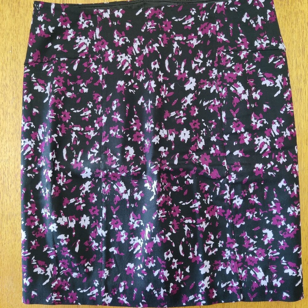 Lysse New York Midi Pencil Skirt XL Stretch Pull On Floral